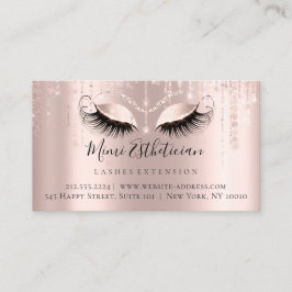Instructies voor nazorg Eyelash Roos Beauty Eyes Visitekaartje