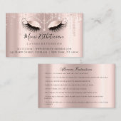 Instructies voor nazorg Eyelash Roos Beauty Eyes Visitekaartje (Voorkant / Achterkant)