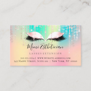 Instructies voor nazorg Eyelash roze Ombre Eyes Visitekaartje