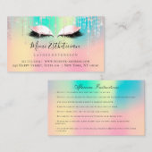 Instructies voor nazorg Eyelash roze Ombre Eyes Visitekaartje (Voorkant / Achterkant)