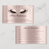 Instructies voor nazorg EyelashRose Strings Lux Visitekaartje (Voorkant / Achterkant)