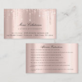 Instructies voor nazorg EyelashRose Strings Lux Visitekaartje (Voorkant / Achterkant)