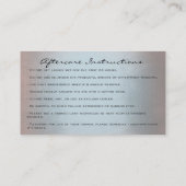 Instructies voor nazorg Lash Roos Eyes Roky Blue Visitekaartje (Achterkant)