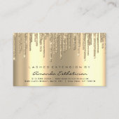 Instructies voor nazorg Lashes Extension Dips Gold Visitekaartje (Voorkant)