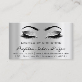 Instructies voor nazorg Lashes Extension Grey Grey Visitekaartje