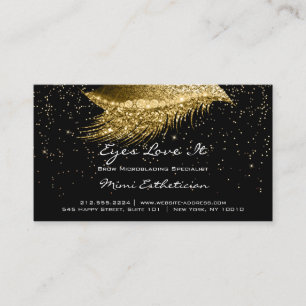 Instructies voor nazorg Lashes Makeup Black Gold Visitekaartje
