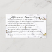 Instructies voor nazorg - Lashes Marble Eye Gold Visitekaartje (Achterkant)