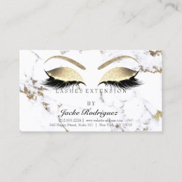 Instructies voor nazorg Lashes Marble Golden Eyes Visitekaartje