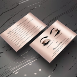 Instructies voor nazorg - Lashes Roos Gold Visitekaartje