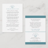 Instructies voor nazorg oor piercing kortingskaartje (Voorkant / Achterkant)