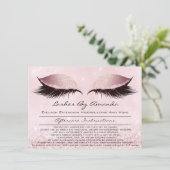 Instructies voor nazorg Roze Blush gol Blush Makeu Kaart (Staand voorkant)