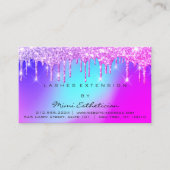 Instructies voor nazorg - Roze driften holograaf Visitekaartje (Voorkant)