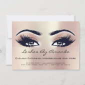 Instructies voor nazorg Roze Rose Gold Peach Makeu Kaart (Achterkant)