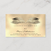 Instructies voor nazorg, streepjes metaal goud visitekaartje (Voorkant)