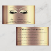 Instructies voor nazorg Uitgebreide Sepia Gold Visitekaartje (Voorkant / Achterkant)
