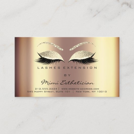 Instructies voor nazorg Uitgebreide Sepia Gold Visitekaartje (Voorkant)