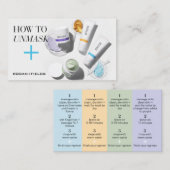 Instructies voor Rodan- en Veldmasker Visitekaartje (Voorkant / Achterkant)