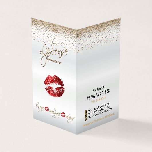 Instructies voor rode en gouden hulp visitekaartje (Buitenkant)