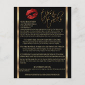 Instructies voor Rode Glitter Lippenstift Flyer (Achterkant)