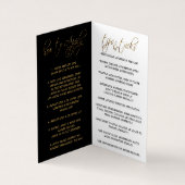 Instructies voor Rode Lips en Gold Confetti Visitekaartje (Binnen)