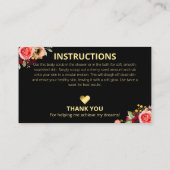 Instructies voor spa-ingrediënten visitekaartje (Achterkant)