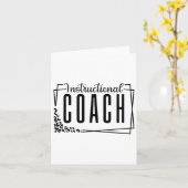 Instructieve coach Terug naar schoolovereenkomende Kaart (Gele Bloem)