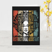 Instructieve Istant Afro Afrikaanse Zwarte Geschie Kaart (Gele Bloem)