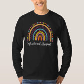 Instructional Assistant Boho Rainbow Graduation Ap T-shirt (Voorkant)