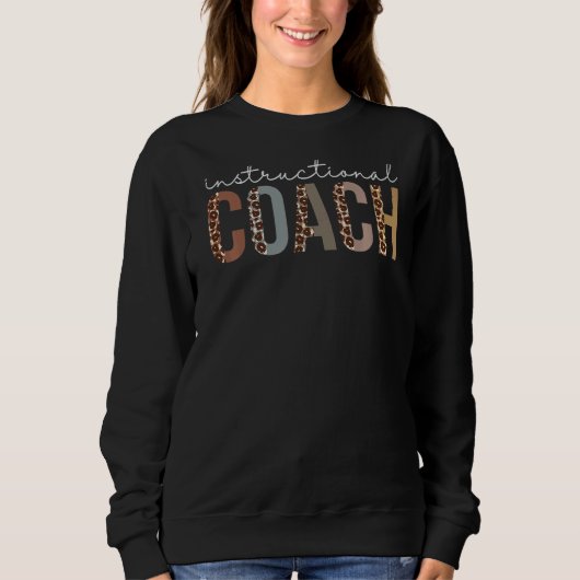 Instructional Coach Leopard Appreaison For Women Trui (Voorkant)