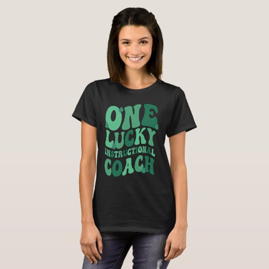 Instructional Coach St Patrick's Day Instructional T-shirt (Voorkant volledig)