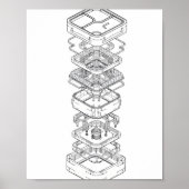 Instructional Design: Modular Machine Assembly Poster (Voorkant)