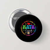 Instructional Math Coach Crew Back To School Match Ronde Button 5,7 Cm (Voorkant /achterkant)