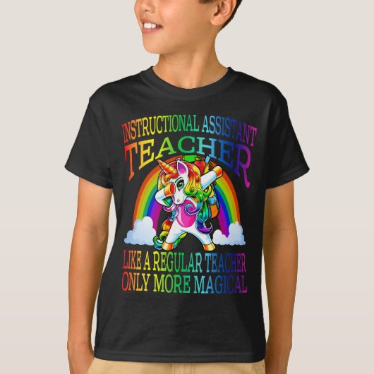 Instructionele assistent leraar als een gewone t-shirt (Voorkant)
