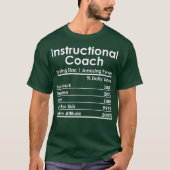 Instructionele Coach Nutrition Facts Coach Gift T-shirt (Voorkant)
