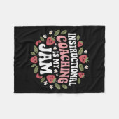 Instructionele coaching is mijn JAM Teacher Coach  Fleece Deken (Voorkant (Horizontaal))