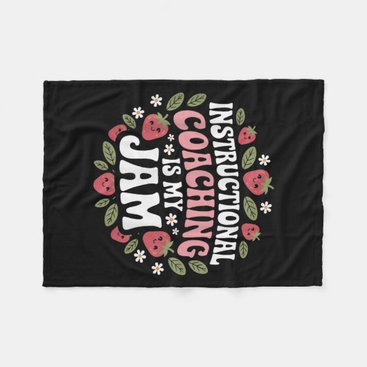 Instructionele coaching is mijn JAM Teacher Coach  Fleece Deken (Voorkant (Horizontaal))