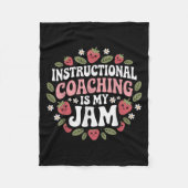 Instructionele coaching is mijn JAM Teacher Coach  Fleece Deken (Voorkant)