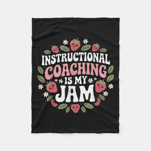Instructionele coaching is mijn JAM Teacher Coach  Fleece Deken (Voorkant)