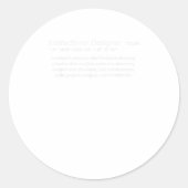 Instructionele Ontwerper Gedefinieerd Ronde Sticker (Voorkant)