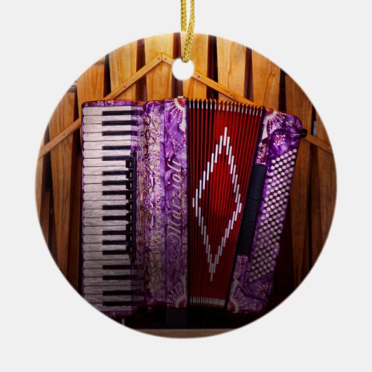 Instrument - Accordeon - Het accordeonorgel Keramisch Ornament (Voorkant)