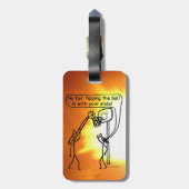 Instrument Basketball Bagagelabel (Achterkant verticaal)