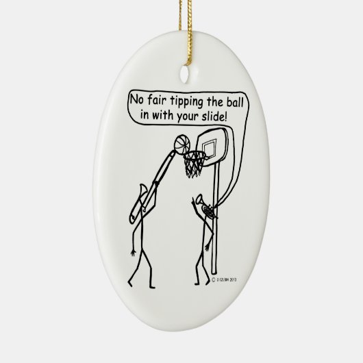 Instrument Basketball Keramisch Ornament (Rechts)