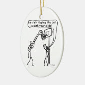 Instrument Basketball Keramisch Ornament (Links)