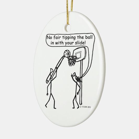 Instrument Basketball Keramisch Ornament (Links)