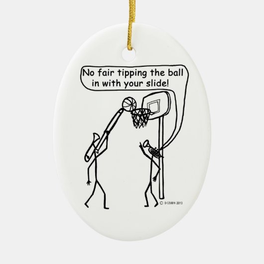 Instrument Basketball Keramisch Ornament (Voorkant)