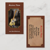 Instrument - Guitar - Spelen in een band Visitekaartje (Voorkant / Achterkant)