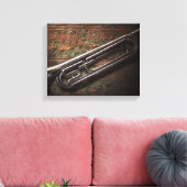 Instrument - Hoorn - De bugel Canvas Afdruk (Insitu (Woonkamer))