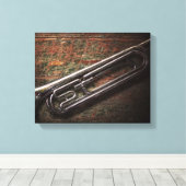 Instrument - Hoorn - De bugel Canvas Afdruk (Insitu (Houten vloer))