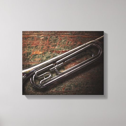 Instrument - Hoorn - De bugel Canvas Afdruk (Voorkant)
