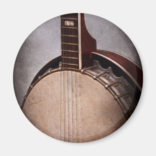 Instrument - Snaar - Een typische banjo Magneet (Voorkant)